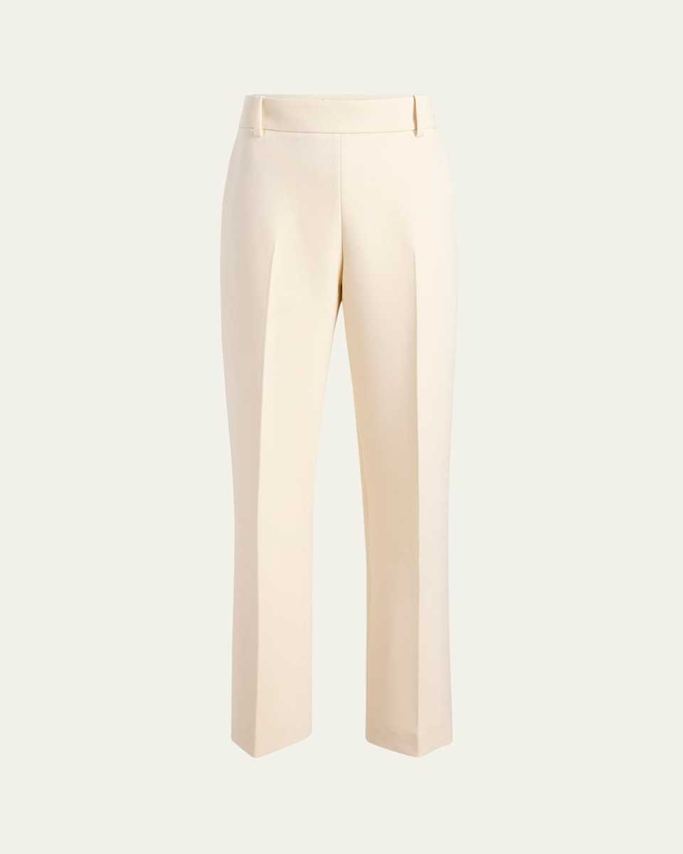 Cambie Straight-Leg Crepe Pants
